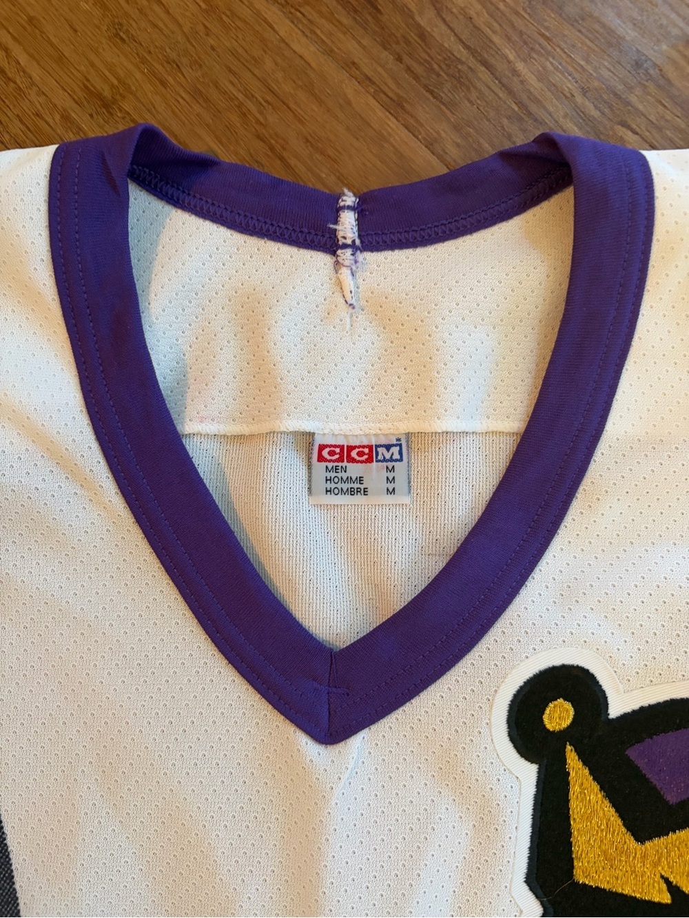 NHL Vintage 90s CCM RARE Los Angeles Kings Burger King Alternate Jersey Size M - Picture 5 of 10